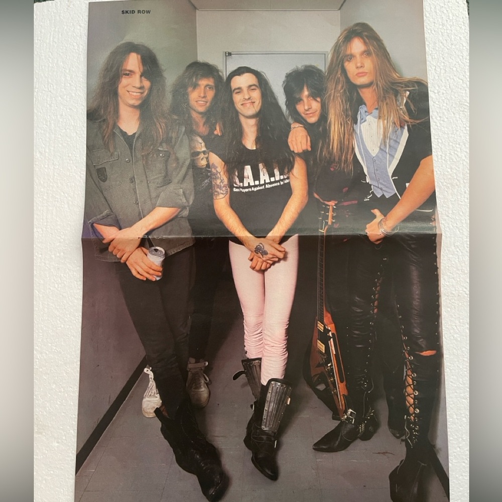 Skid Row centerfold pinup